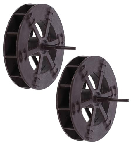 Holibanna 2 Stück Wasserradmodell selber Bauen wasserkaraffe brunnenkresse wassertonne Dekorationen Brunnenrad Wasserfall hochdruckreiniger Mikro Wasserrad Landschaft Rad Plastik Light Brown