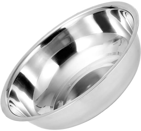 SOIMISS Multi Purpose Stainless Steel Basin Large Washing up Bowl Sink Bowl Safe Edges Space Saving