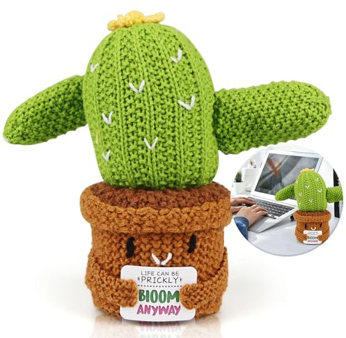 Positive Blume Kaktus Heldenglück Voll Schön Dass Wir Gleichzeitig Leben Das du Wieder da Bist Geschenke für Krebskranke Frauen Toll Plüsch Geschenk Behinderte Menschen Kleine Aufmerksamkeit Partner