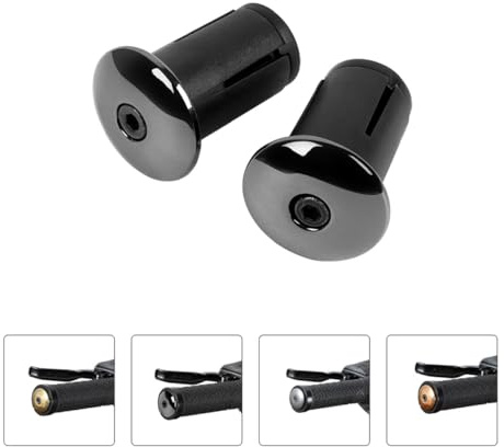 Hohopeti 2 Stück Aluminium Lenkerendkappen für Fahrrad Leichte Kompakte Bar End Plugs Einfach zu Montieren Robustes Zubehör für Mountainbike und Rennrad Schützende Lenkerstopfen