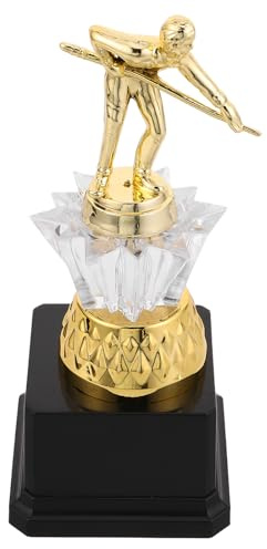 HEMOTON Billard Pokal Kunststoff 20cm Goldene Trophäe für Billardturniere Siegerpreis Party Auszeichnung