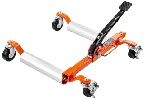 Aptliton Car Wheel Dolly Jack,1Pc, 1500-Lbs Car Skates, 12'' Wheel | Heavy Duty, Mechanical, Free Assembly & Easy to Use