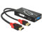Delock 62959 hdmi-a 19 pin, usb 2.0 type-a dvi-i, displayport 20 pin, vga 15 pin negro, rojo adaptador de cable 62959, hdmi-a 19 pin, usb 2.0 type-a, dvi-i, displayport 20 pin, vga 15 pin, 0,.