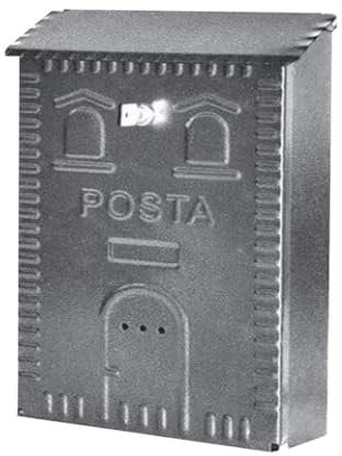 Trade Shop Traesio Cassetta Posta Postale in Ferro, Battuto Esterno Buca Lettere, 25 x 38 x 8 cm