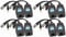 AAOTOKK Video Balun RJ45 to BNC Transceiver Transmitter HD-CVI/TVI/AHD/CVBS with Power Connector for 1080P 3MP 4MP 5MP 8MP CCTV Security DVR Surveillance Camera System (4Pairs)