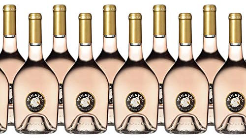 Côtes de Provence Rosé 2019 - Miraval - Vin AOC Rosé de Provence - Cépages Cinsault, Rolle, Syrah - Lot de 12x75cl
