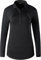 jeansian Women's Sports Breathable Long Sleeve Polo T-Shirts Tee SWT326 Black L