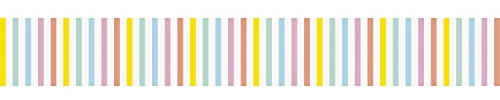 Unique 16757 Paper Table Runner Roll-2.2 m-Pastel Ice Cream Summer Party-1 Count (Pack of 1), Multicolour, 12 inch x30 inch