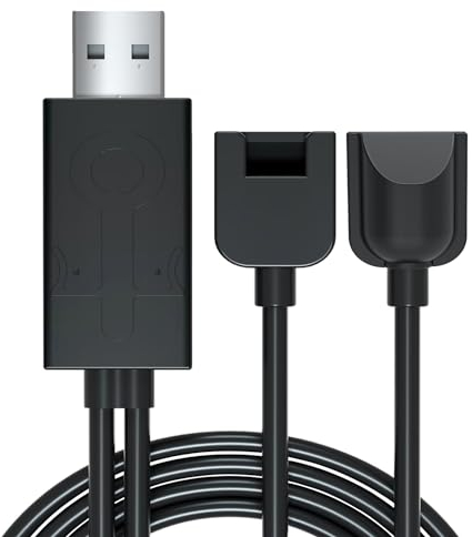 Cable Cargador Joycon para Switch, Cenawin Cable Carga Portátil para Nintendo Switch/Switch OLED Joycon Mando, Switch Joycon Cable Cargador con Indicador LED