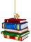 Weihnachtsbaum Deko Buch Liebhaber Spaß Weihnachtsbuch Acryl Deko Weihnachten Lustige Acrylverzierung Weihnachten liest Auto Anhänger (Black, One Size)