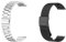 KAREN66 2 Stück Armband Kompatibel mit OnePlus Watch Armband, 22mm Solide Edelstahl Uhrenarmband Mesh Metall Armband Business Sports Ersatzband für OnePlus Watch, Silber/Schwarz.