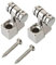 sdhengyee Vintage Roller Guitar String Tree Guides Retainer for Fender Strat Stratocaster Tele Telecaster Electric Guitar, Chrome