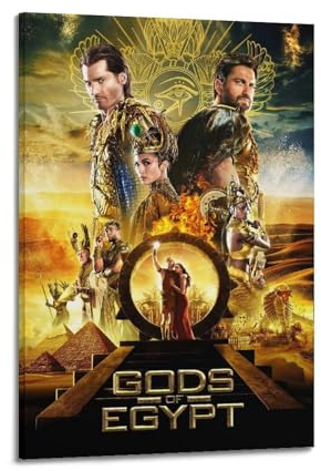 greb Filmposter Gods of Egypt, Raumdekoration, ästhetisches Poster, künstlerisches Poster für Schlafzimmer, Wohnzimmer, Wände, 60 x 90 cm, Rahmenstil