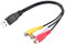 MOLERRI 1Pc USB Mâle Branchez À 3 Adaptateur Audio Convertisseur Vidéo AV Une/V Câble USB À Câble pour HDTV TV Télévision Câble