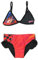 Disney Girl's Marienkäfer-Badeanzug Swim Shirt Set, Schwarz, 10 Jahre