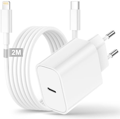 iPhone Ladekabel 2M mit USB C Ladegerät für Apple iPhone 14 13 12 11 Pro Max/Mini/XS/X/8/SE, 20W Schnellladegerät iPhone Ladegerät USB C Netzteil Stecker Adapter mit Ladekabel iPhone Schnellladekabel