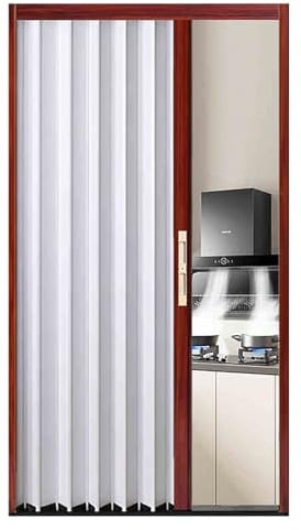 Porte Accordéon Interieur 24 X 80 30 X 80 32x80 36x80 48x80 60x80 pouces Intérieur de porte accordéon, portes pliantes en aluminium pour placard, porte coulissante rétractable étanche et isolation the