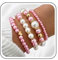 Cybche Boho Rose En Perles Bracelet En Perles Mariage Bracelet Élastique Superposable Bracelets En Perle Petit Coeur De Cheville Bijoux De Poignet Pour Femmes