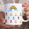 Transparent Gift Taza Lluvia con Nombres Personalizados. Taza Personalizada para Profesores y Profesoras. Regalos Originales para Profe Fin de Curso. Taza para Café o Desayuno.