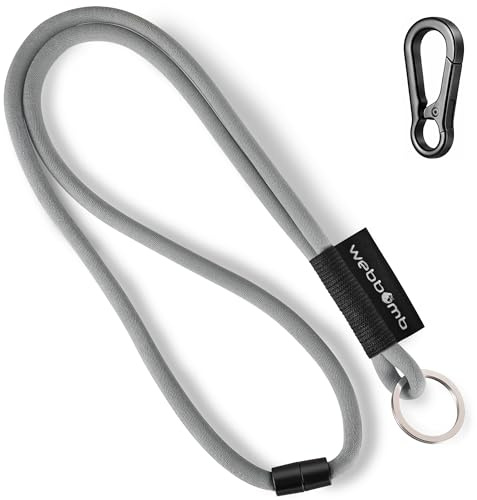 webbomb Tubular Lanyard Schlüsselband - rund weich lang mit Karabinerhaken Sicherheitsverschluss & Schlüsselring als Schlüsselanhänger Keychain für Ausweis Handy Schlüssel