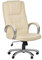 Supply24 since 2004 Leder Chefsessel Massagesessel San Diego Sessel mit Massage Farbe beige cremefarben Elfenbein + Silber für Büro Ledersessel Bürostuhl Drehstuhl günstig