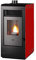 Eva Calor Stufa A Pellet Rita Rosso 9 KW