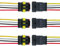 QitinDasen 3 Set 4 Pin Waterproof Car Electrical Connectors, Sealed Waterproof Electrical Connector Plug Socket Kit with 16 AWG Pre-Wired, for Car Truck Boat