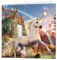 Gruß-Karte 3D LiveLife - Unicorn Evening Star, bunte Karte Unicorn Lenticulars 3D von Deluxebase, während irgendeiner Gelegenheit und Alters. Originalvorlage genehmigt vom bekannten Künstler, David Pe