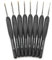 8 Stück Aluminium Häkelnadeln Set, 1 mm 2,75 mm glatt Stricknadeln Kit, ergonomische schwarze Soft Grip Griffe, LongKnit Nadeln Weben Garn Set