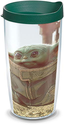 Tervis Star Wars-The Mandalorian isolato Tumbler, 16oz-Tritan, il bambino Stare