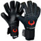Renegade GK Eclipse Ambush Professionelle Torwarthandschuhe mit Pro Finger Schutz | 4mm EXT Contact Grip | Schwarz, Rot, Weiß Fußball Torwart Handschuhe (Größe 7, Jugend, Junior, Neg. Cut, Level 5)
