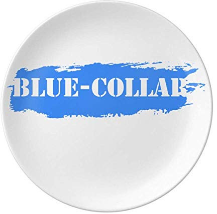 Plato decorativo de porcelana con texto en inglés y texto en inglés