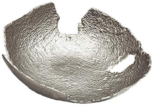 matrasa Dekoschale Abstract - Aluguss Schale Silber - Dekoration Dekoteller 28 cm