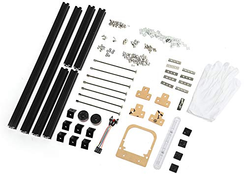 ASHATA ATX Motherboard Chassis DIY Set, DIY Open Frame Aluminiumlegierung ATX Computer PC Gehäuse Übertaktung Testplattform, DIY Air Frame Chassis Gehäuse (Schwarz)