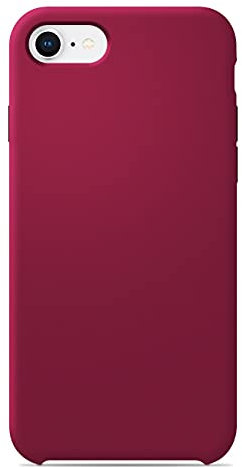 Coque Silicone Unie Soft Touch Rouge Passion Compatible Apple iPhone 7 Plus iPhone 8 Plus