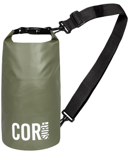 COR Surf Bolsa Impermeable Flotante de 3 l, 5 l, 10 l, 15 l, Mantiene el Equipo seco para Kayak, Rafting, canotaje, natación, Camping, Senderismo, Playa, Pesca
