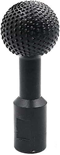 Lima giratoria esférica de acero, Fresa Giratoria Esférica Rápida Acero,Lima giratoria Amoladora angular Rectificado Cabezal de pulido,para taladro, pulido y grabado (14mm)