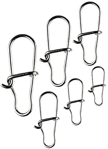 LMAB Snaps Angeln Ultra Strong, Karabiner Einhänger Wirbel Duo Lock für das Zander-Angeln, zum Spinnfischen für Barsch, Forelle, Zander & Hecht, Größe 000, XS extra klein bis XL, Größe XXS | 15 kg