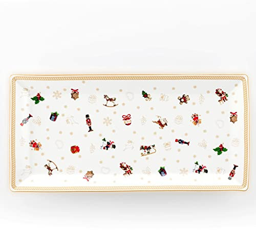 VASSOIO RETTANGOLARE 36X18CM TOYS NATALE