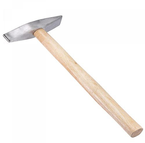 sourcing map 10 Oz Magnetic Tack Hammer Wooden Handle Chipping Hammer with Forged Steel Head Drill Tool Hardwood