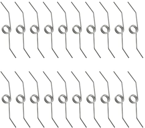 ECSiNG 20Pcs Rubbish Bin Replacement Springs Replacement Spring for Duo Bin from Stainless Steel Household Accessories for Garbage Bins