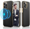LOHASIC Compatible with iPhone 14 Pro Max Phone Case, Classic Leather with Anti-Scratch Microfiber Lining Inner Cover Shockproof Magnetic Cases for iPhone 14 Pro Max 6.7 inch - Black Gold