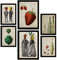 Nacnic Küche Postern. Vintage Papier Stil Plakate mit Enzyklopädie Hintergründen. Obst und Gemüse, gesunder Lebensstil. Innenarchitektur und Dekoration. A4 & A3.