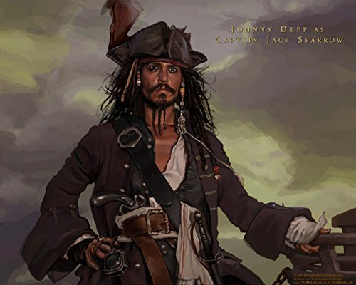 Movie Pirates of the Caribbean 28699 A4 Poster on Canvas - Filmkunstposter in verschiedenen Größen für Wohn- oder Schlafzimmerideen. Randlose Kultfilmbilder, klassische ikonische 70er, 80er, 90er Jah