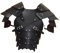 Perfeclan Ritterkostüm Wikinger Brust Schulterpanzer Dekoration Körper Brustgeschirr Achselzucken Rüstungen Samurai Rüstung für Cosplay Wikinger, Schwarz