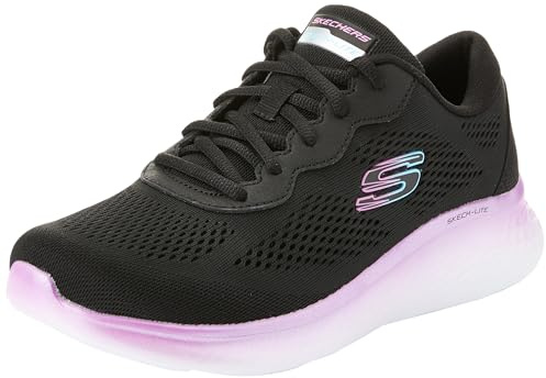 Skechers Skech-lite Pro Stunning StepsSKECH-LITE PRO Stunning Steps für Damen, Schwarzes Netzgewebe mit violettem Besatz, 39.5 EU