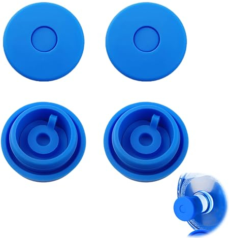 XCSJ 4 Pcs Tapón de Botella de Agua de 5 Galones Reemplazo, Tapas de Botellas Reutilizables para Jarras, Tapa de Botella de Agua para Galón, Tapas de Repuesto para Botellas de Agua de 55 mm
