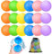 Globos de Agua Reutilizables, 18 Piezas Bolas de Agua Recargables Autosellante de Llenado Rápido para Niños y Adultos, Juguetes de Verano Aptos para Exteriores, Piscina, Playa y Fiestas Acuáticas