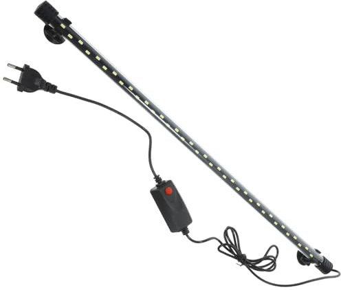 Housoutil Haute Luminosité Lampe LED Pour Aquarium, éclairage Aquarium Décoratif Pour Poissons, 58cm, Blanc, Eu Plug