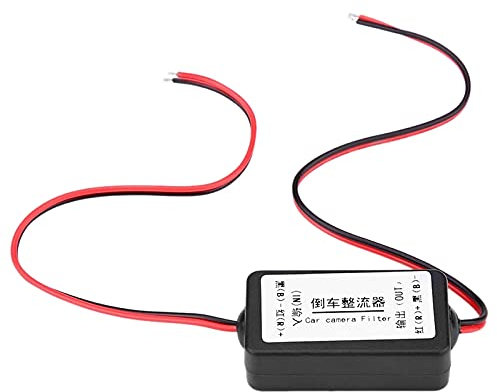 Rfeeuubft 12V Auto RüCkfahr Kamera Gleichrichterrelais Kondensator Filter Anschluss für RüCkfahrobjektiv Anti-Interferenz VorschaltgeräT